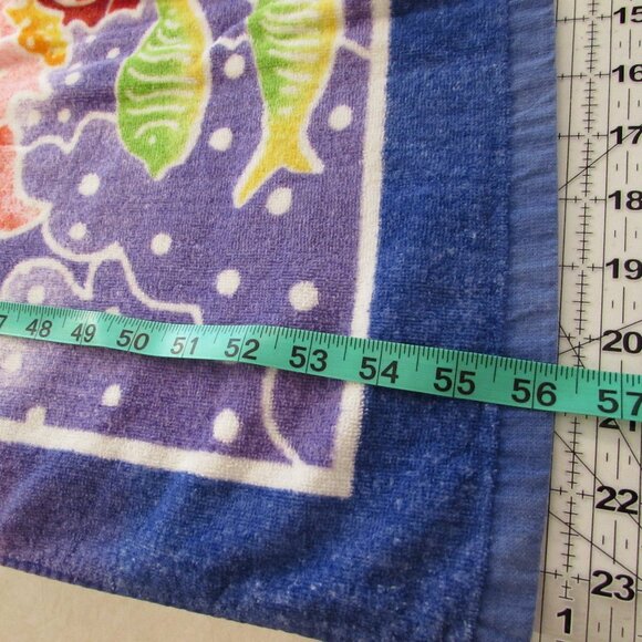 Summer Up! Rainbow Tropical Fish Cotton Beach Towel 56"x29" - Picture 11 of 12